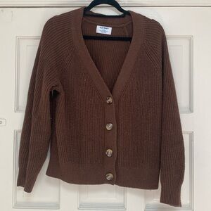 Brown cardigan